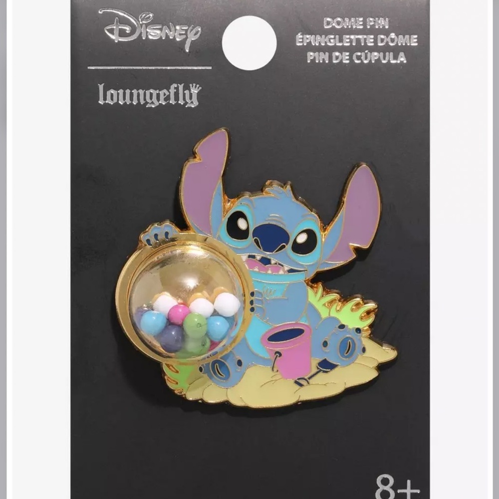 Loungefly Disney Lilo & Stitch Dome Enamel Pin